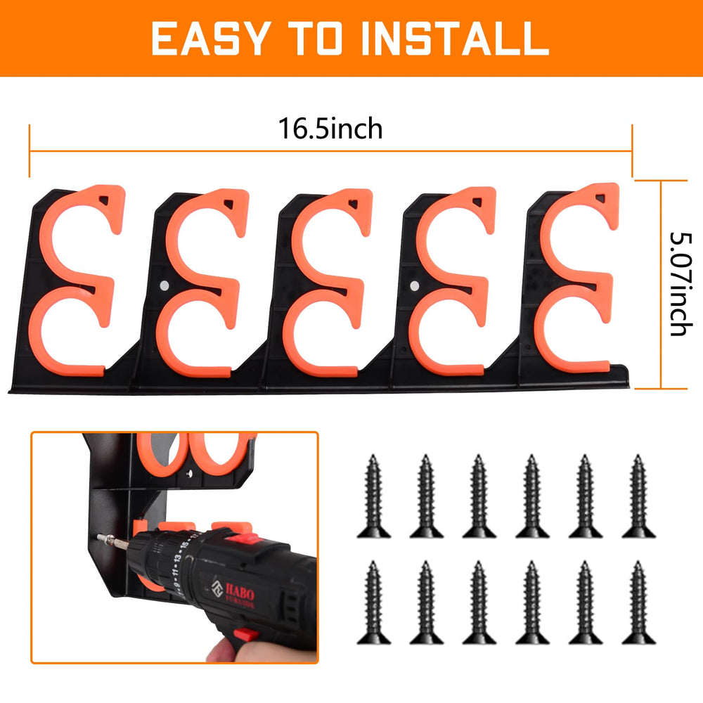 Ceiling mounted fishing rod holders rack in garage