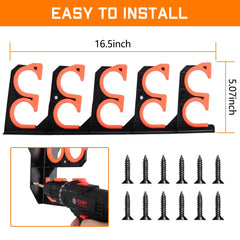 Ceiling mounted fishing rod holders rack in garage