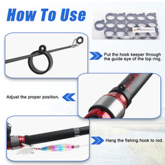 Close-up of large hook keeper (0.83 inches / 2.1 cm)