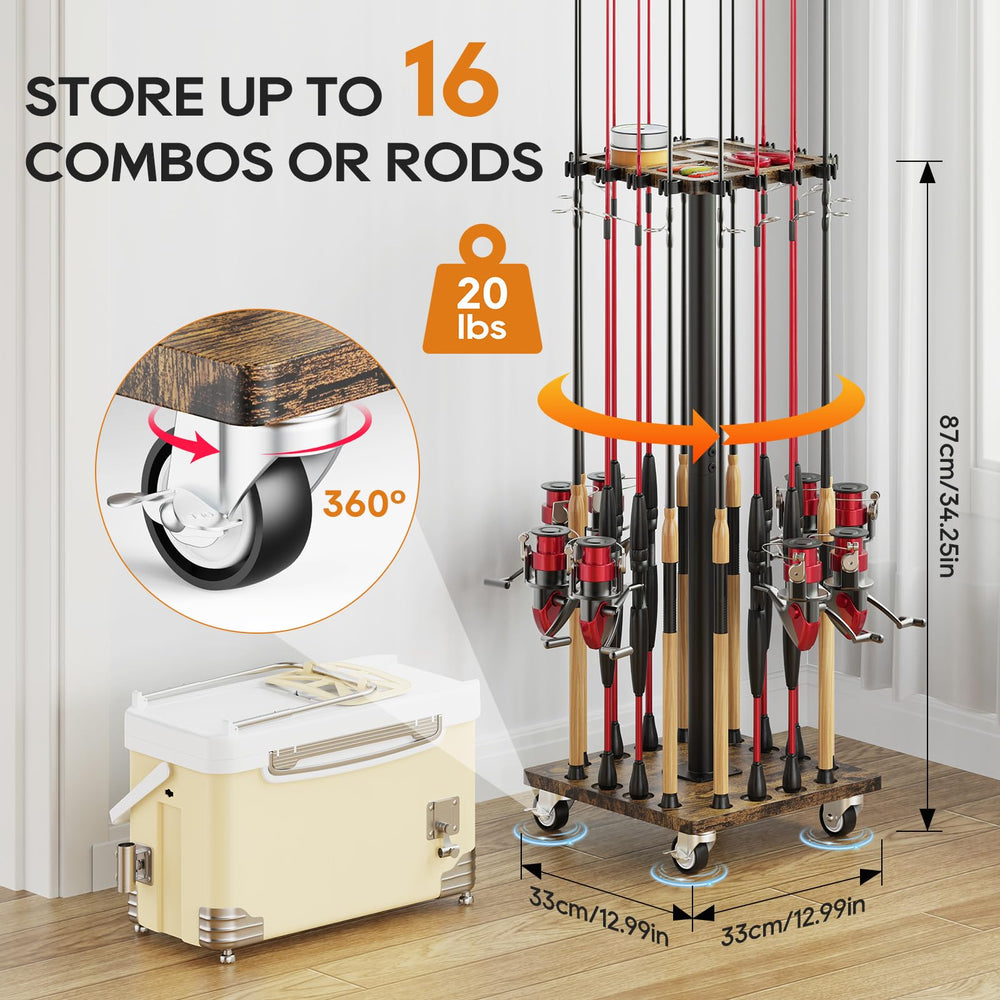 Vertical storage rack for garage with organized compartments
