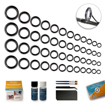 Ceramic eyelet inserts for fishing rods
