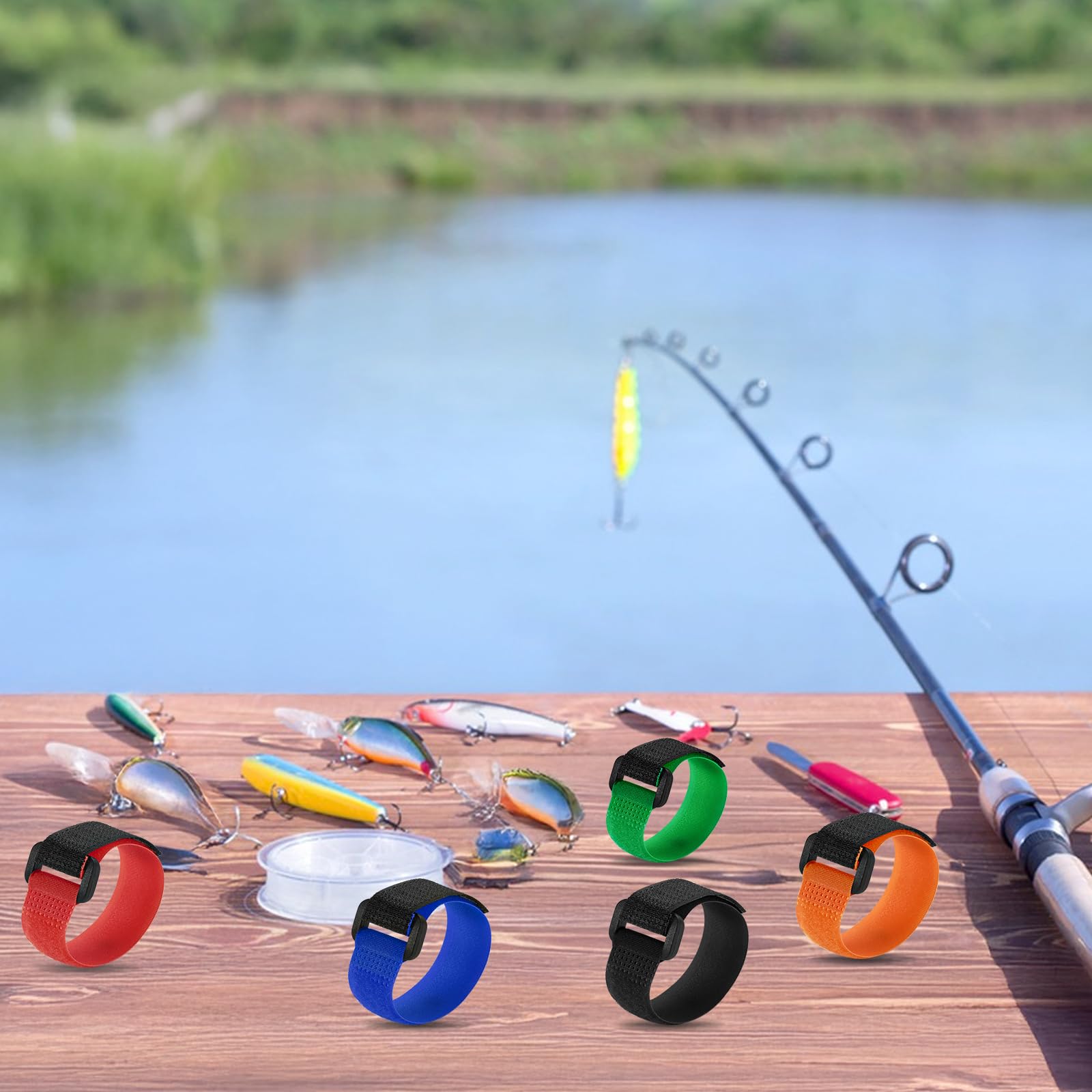 Multi-use strap for golf clubs and poles
