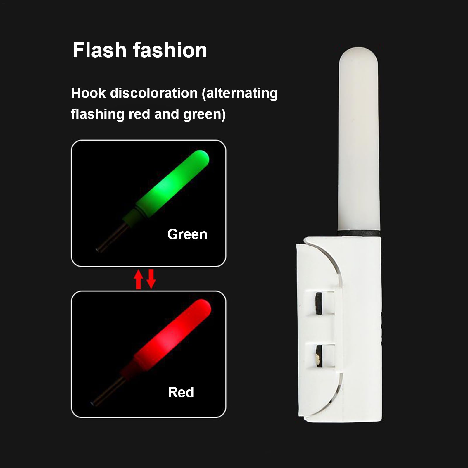 Fishing Rod Tip Light ideal for night casting by lakes and shores.