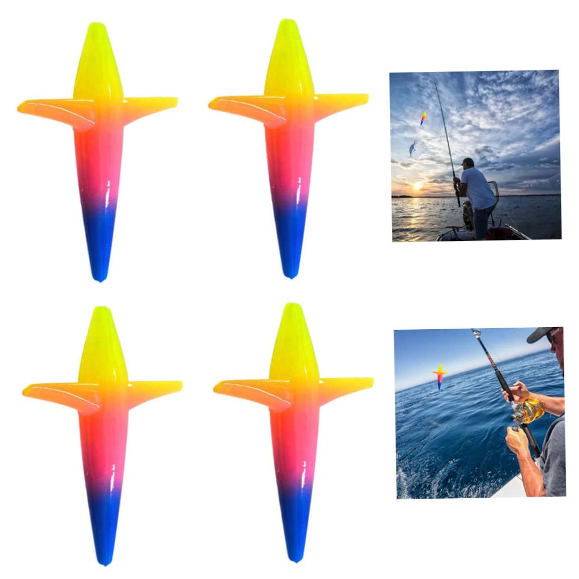 Rainbow tuna teaser ready for trolling in oceanic waters