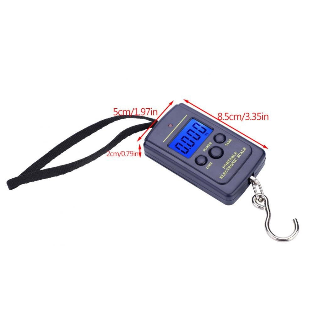 Fishing scale with built-in hanging hook