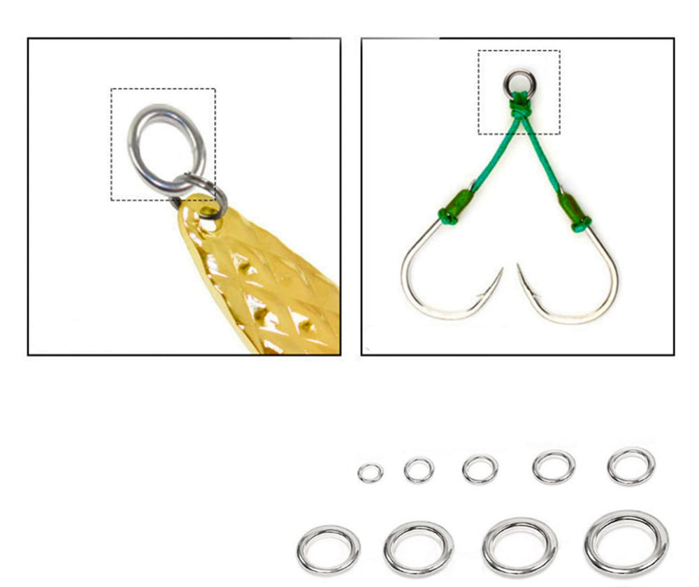 Free plastic storage box for 100-piece solid rings kit