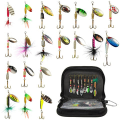 Fishing Spinner Kit 20PCS Spinnerbaits assortment with carry bag