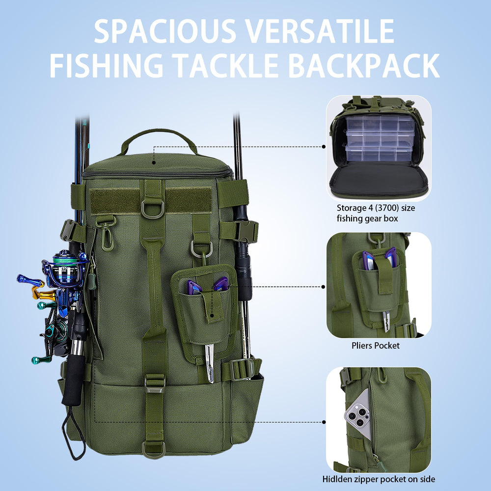 Lightweight 0.82kg fishing tackle bag