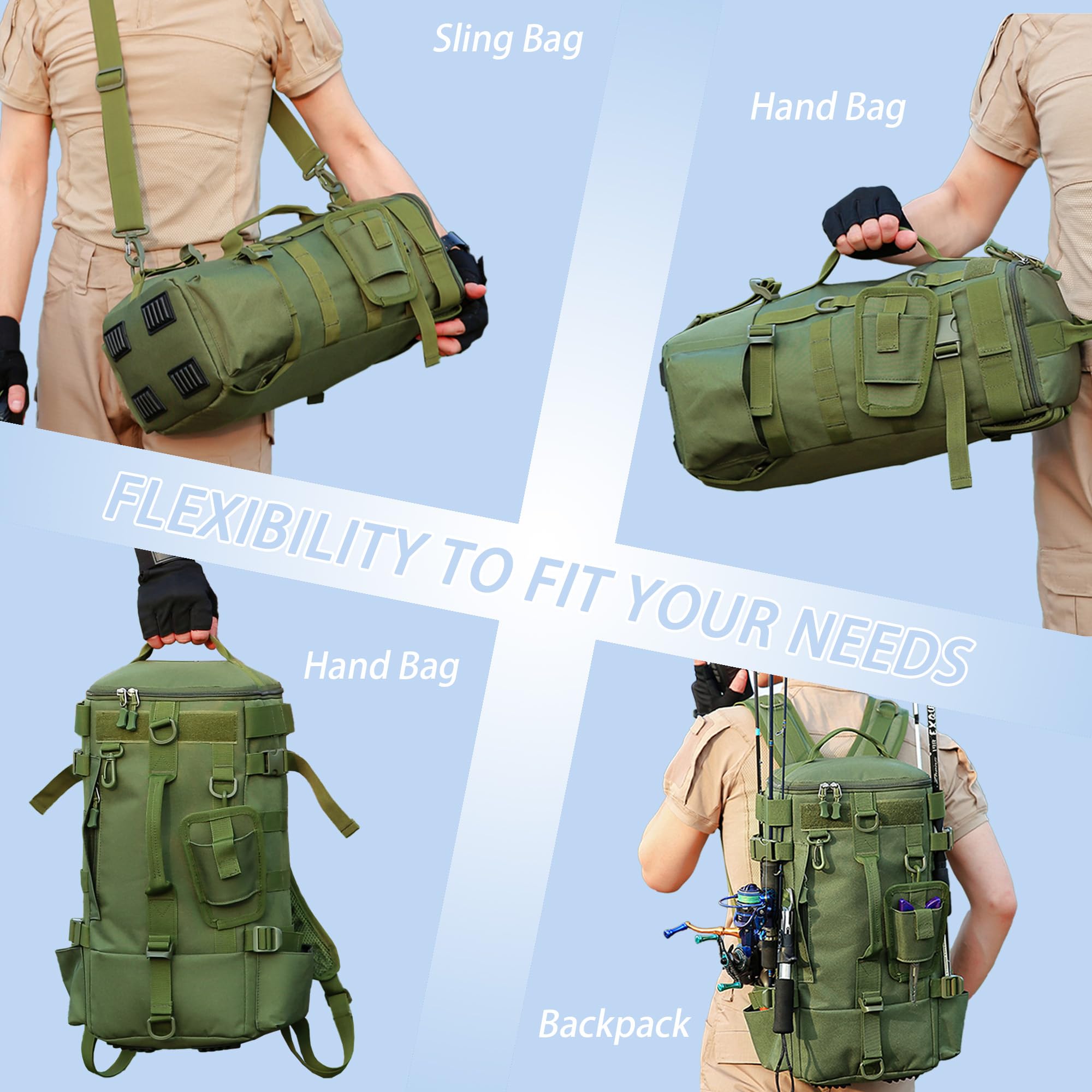 Versatile carry options and rugged outdoor design