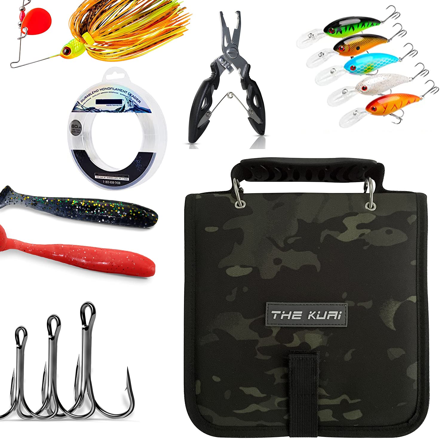 Compact portable tackle binder ready for fishing adventures
