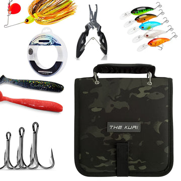 Compact portable tackle binder ready for fishing adventures