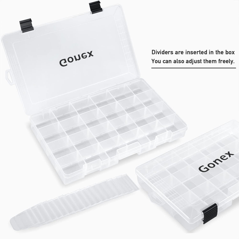 3-pack translucent tackle boxes with 3700 trays