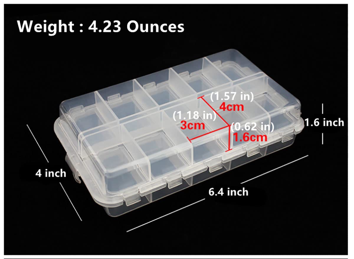 Open interior showing 20 compartments with transparent lids
