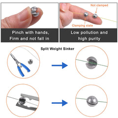 Barrel swivels with safety snap 10pcs in tackle kit