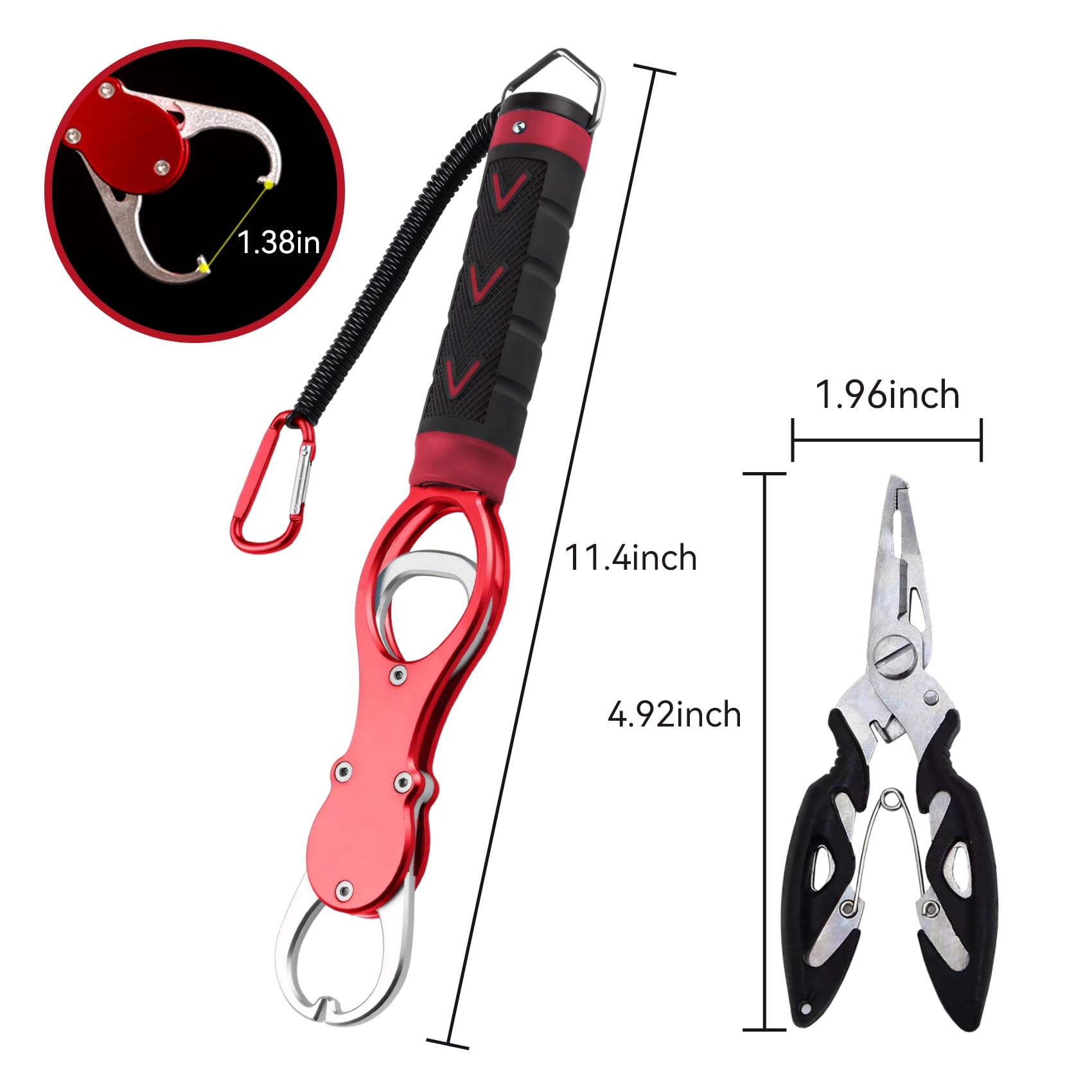 Rubber-handled gripper and line cutter