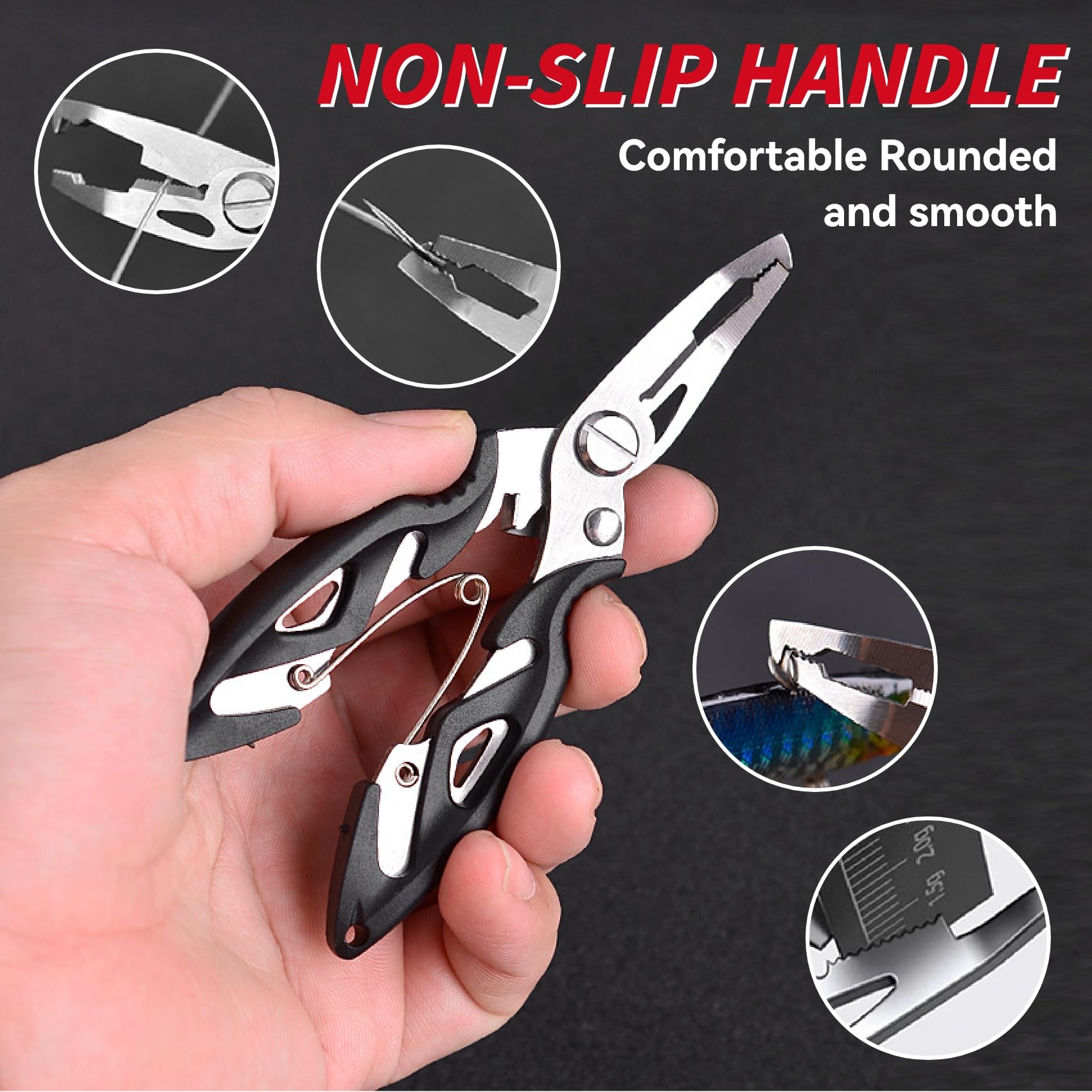 Portable fishing tool set in case