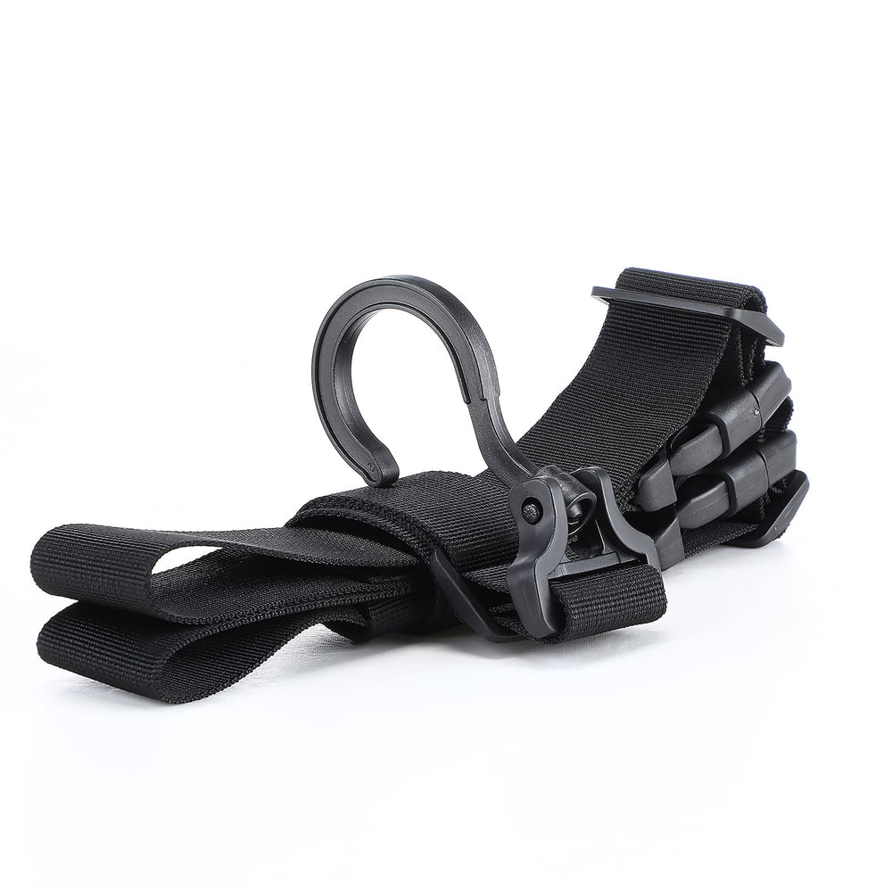 Boot hangers keeping waders and boots off the ground and dry