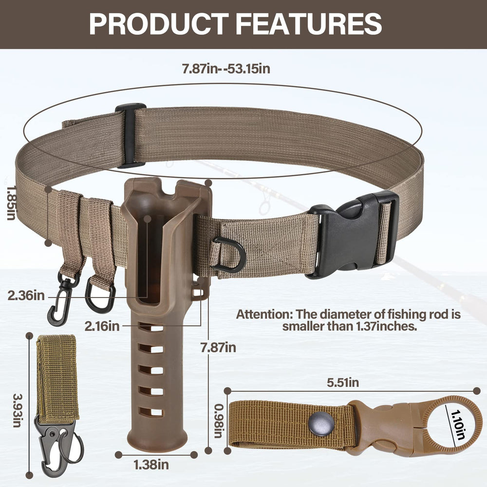 Adjustable waist belt showing quick-release buckle and nylon webbing