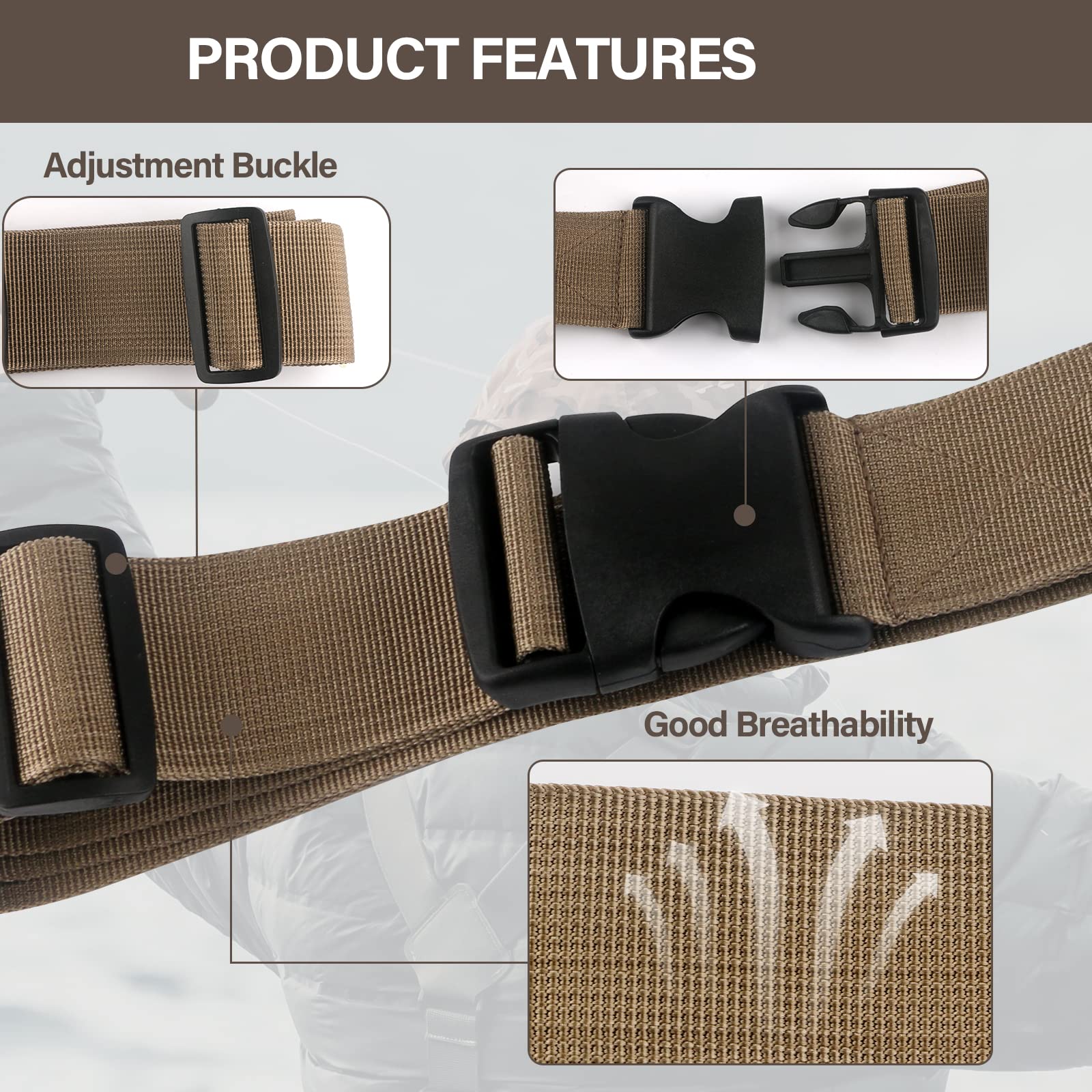 Removable accessories for customization on the belt