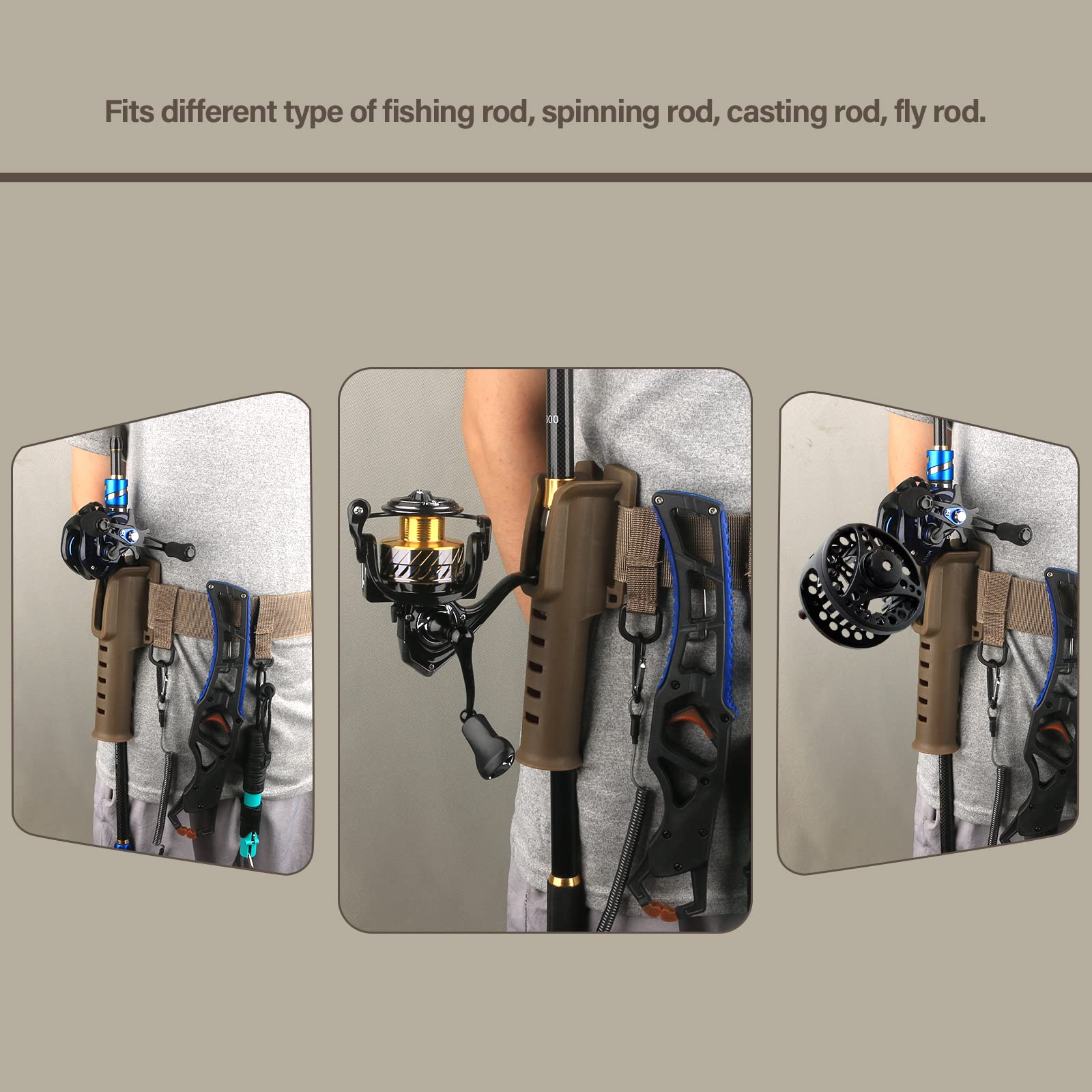 Belt suitable for fly, surf, casting and spinning rods