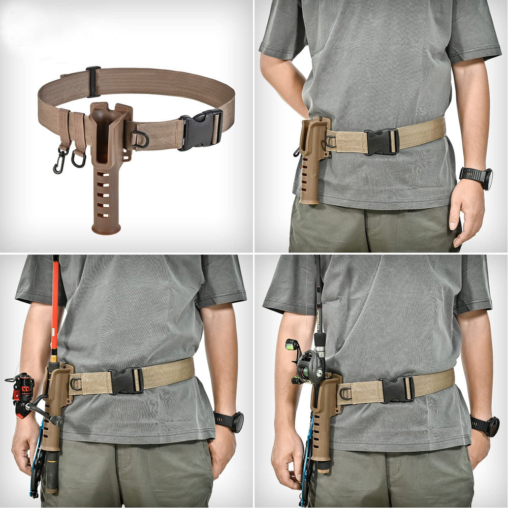 Durable, hands-free fishing belt ideal for outdoor use
