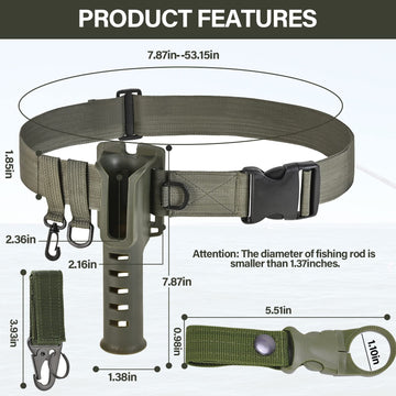 Belt with D-rings, swivel hook, and eagle clip attachments
