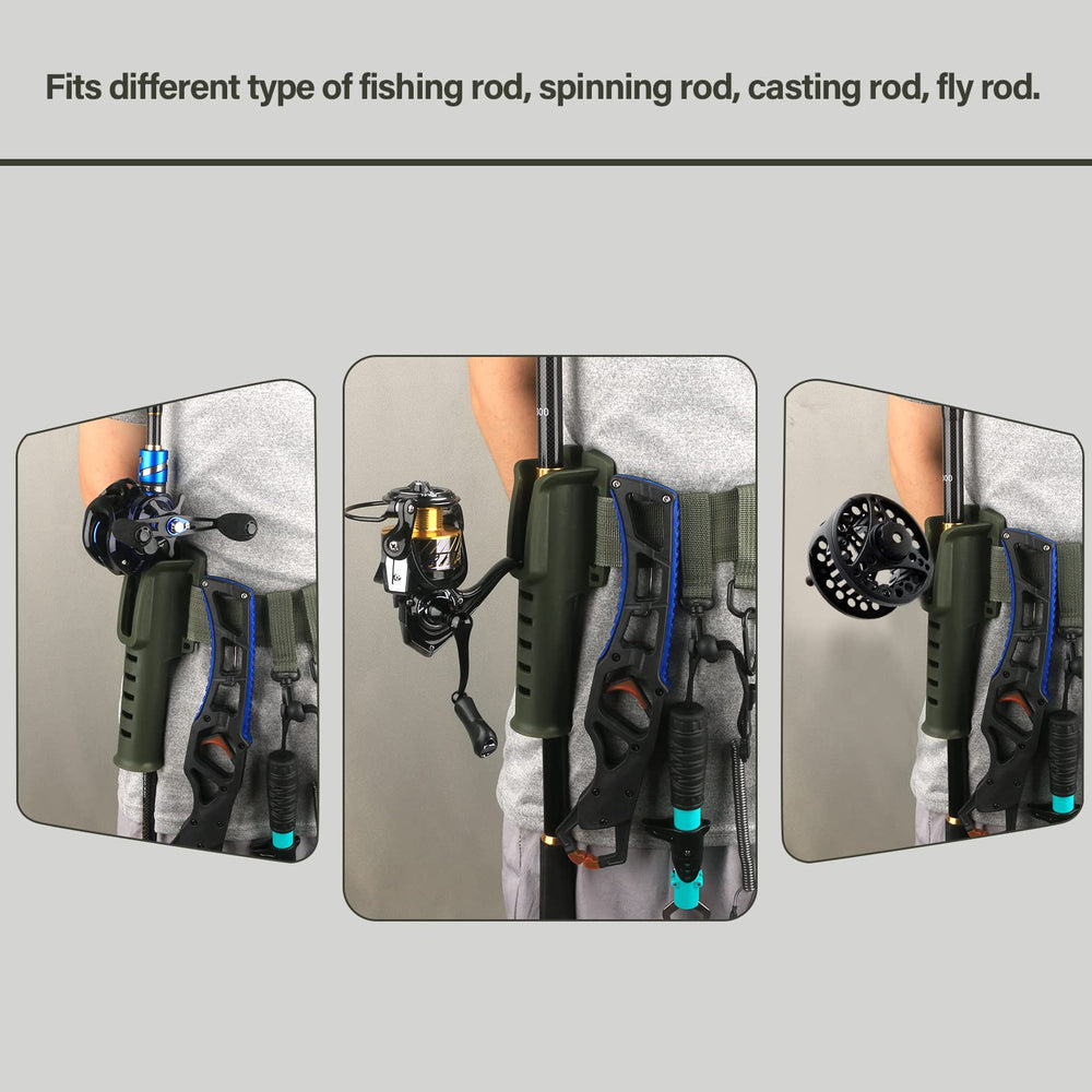 Durable nylon webbing and sturdy heavy-duty buckle on wading belt