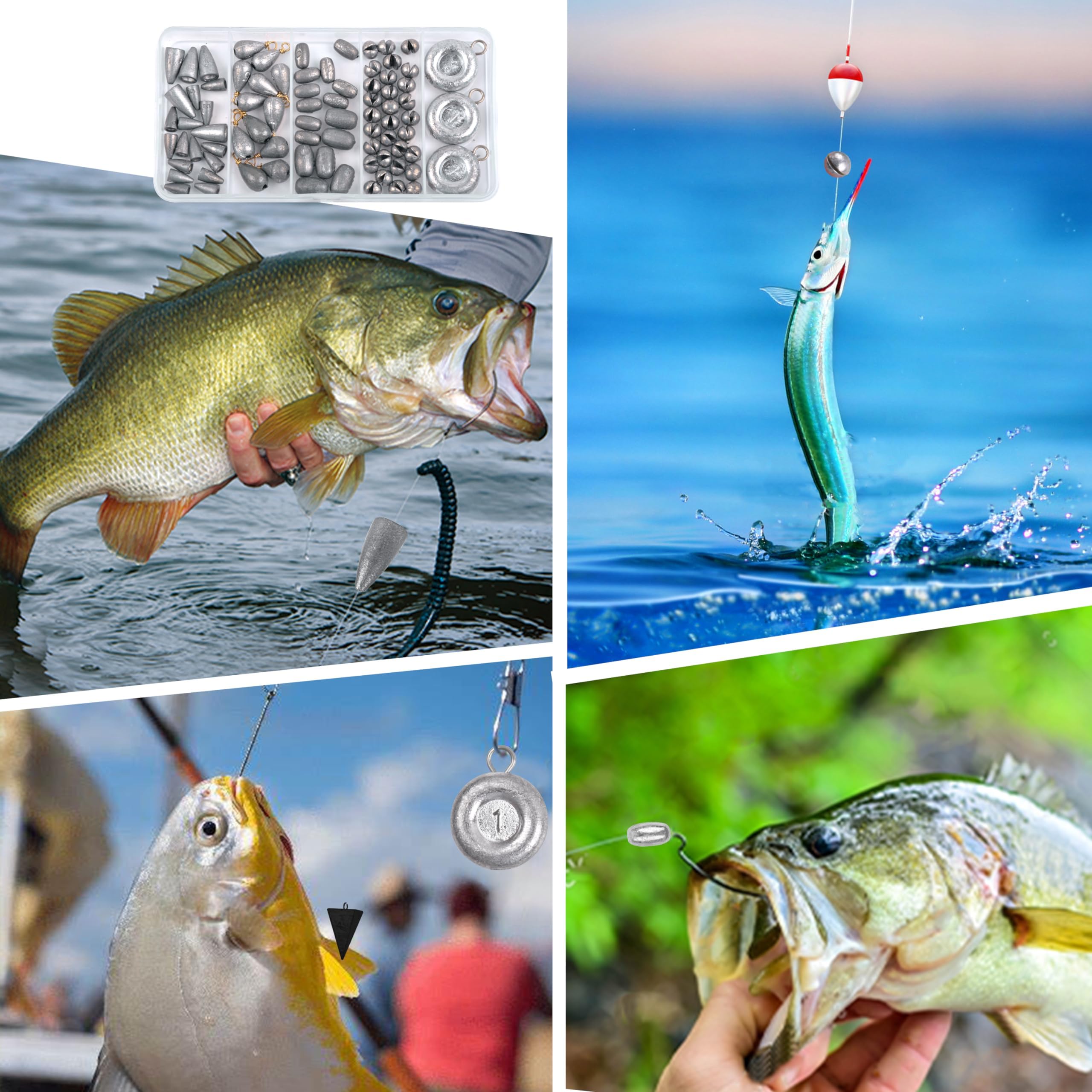 Ready-to-use sinker kit for daily fishing trips