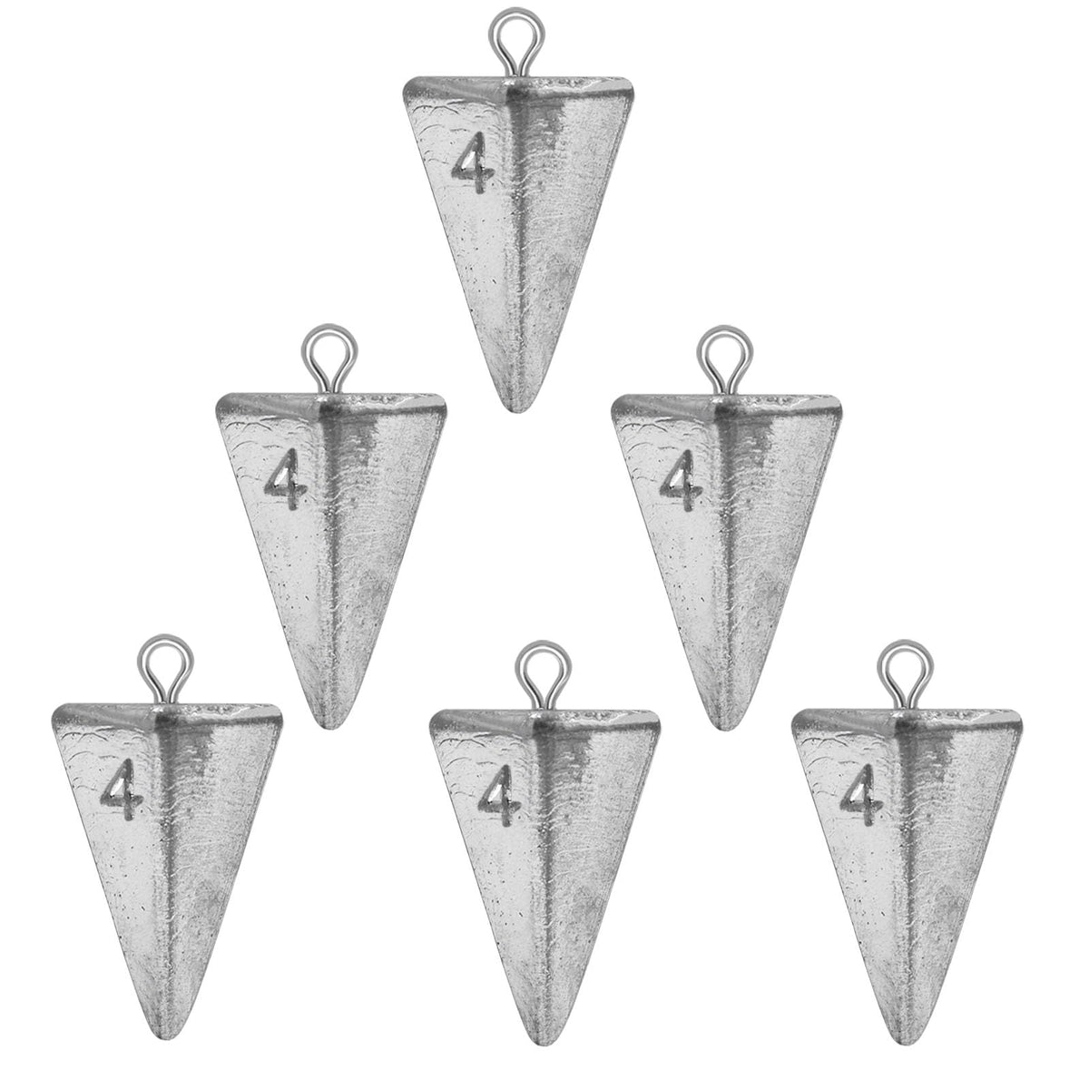 Pyramid sinkers 1oz set for fishing
