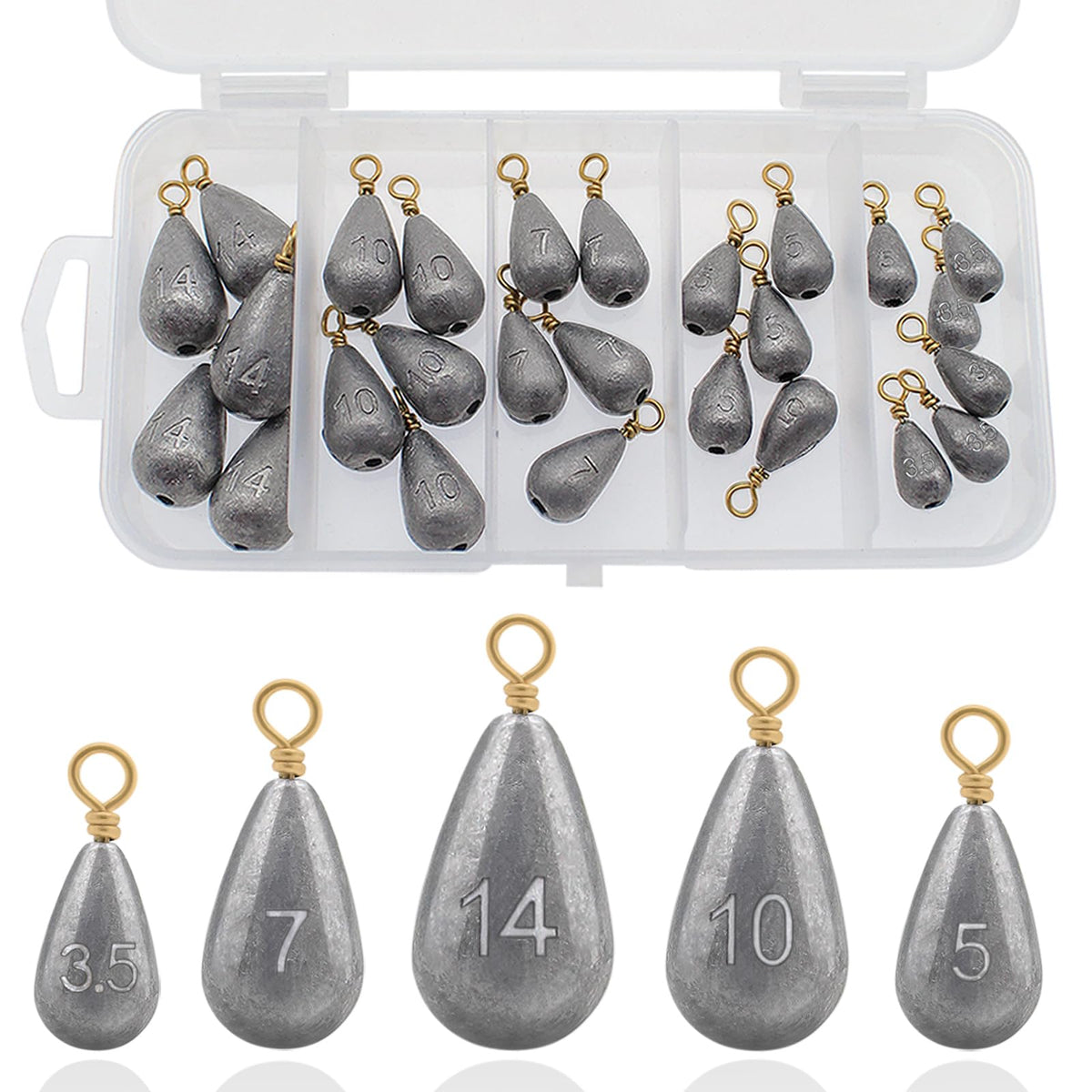 Fishing weights sinkers kit – hero image