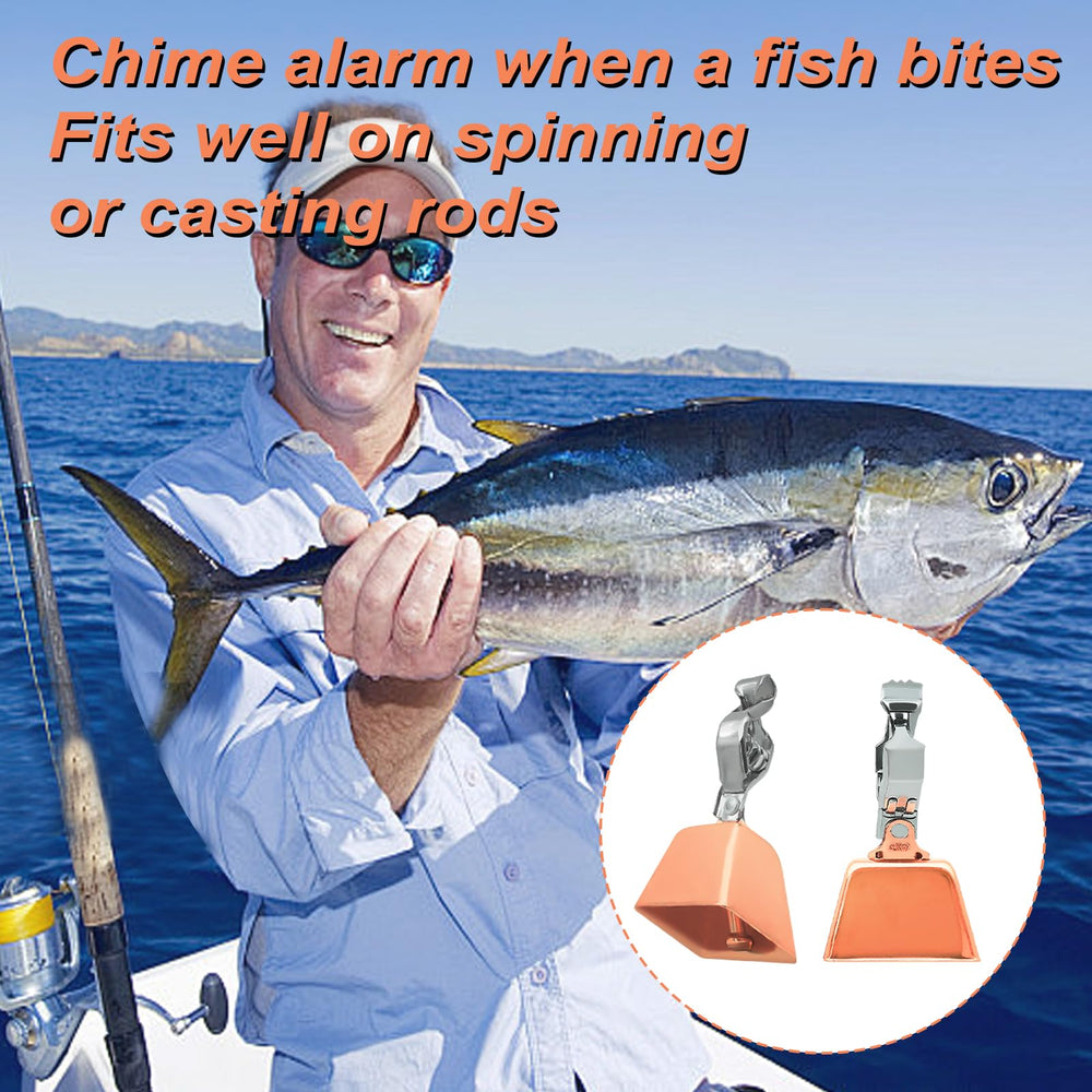 12-pack copper fishing bells for rods packaging