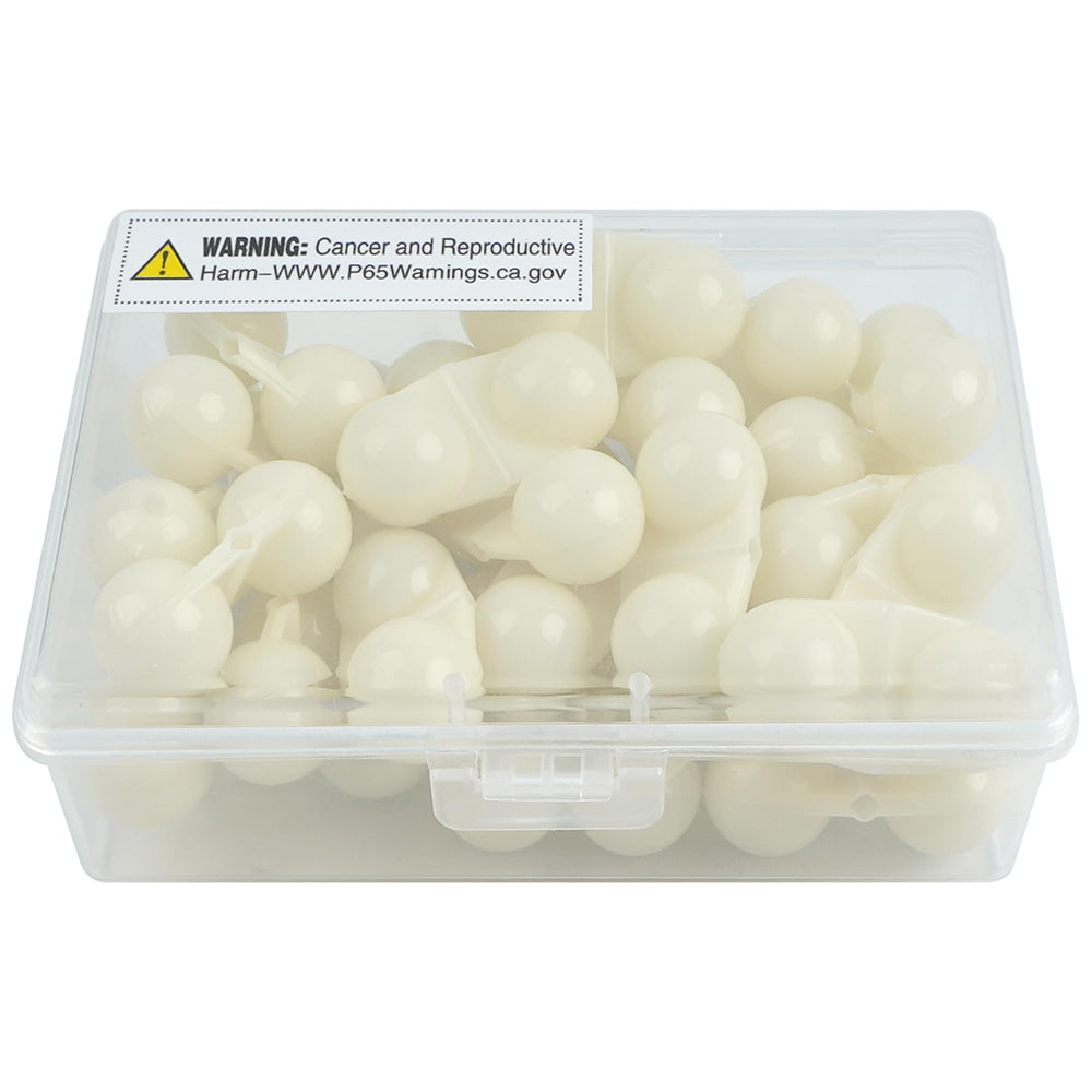 Waterproof and rustproof fishing beads for rigs