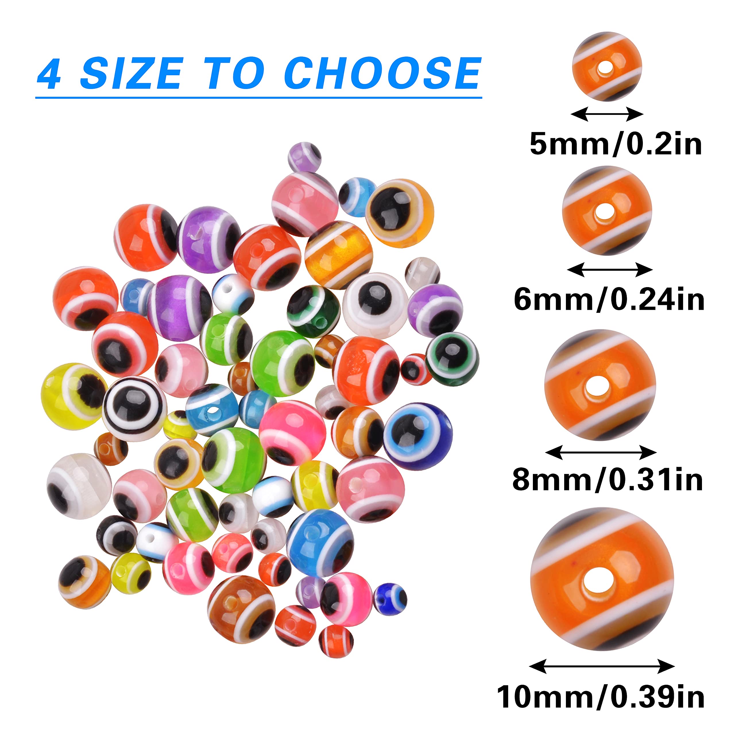 Assorted colors fishing eye beads for rigs and lures