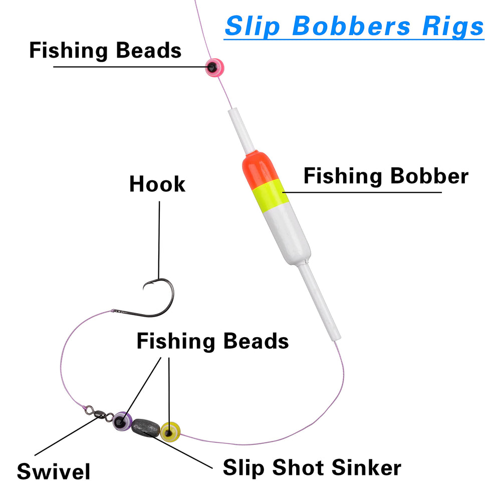 Beads suitable for shallow and deep water fishing scenarios