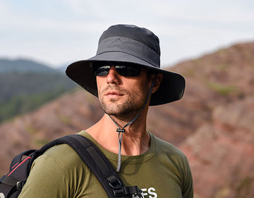 Hat packed in a travel bag for portability