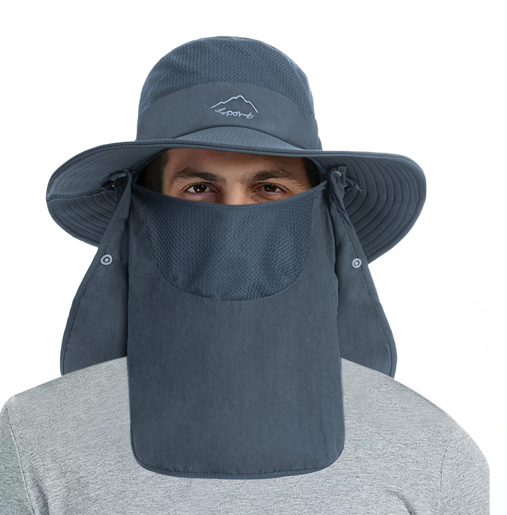 Wide brim safari-style fishing hat