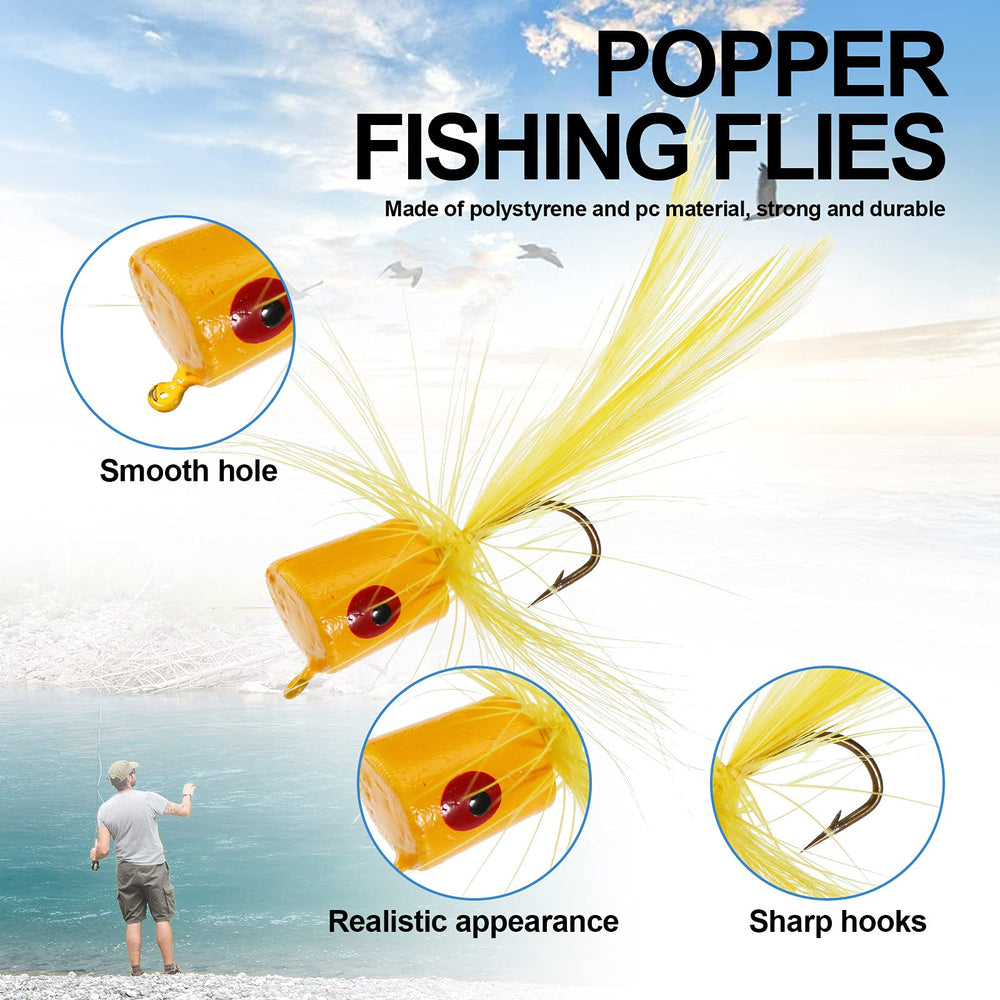 Colorful freshwater fishing lures for bass and panfish