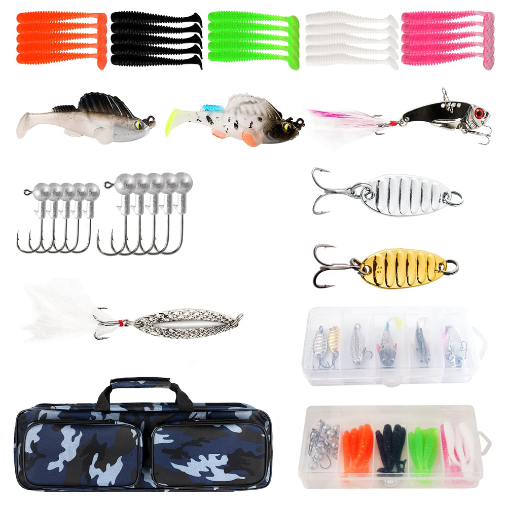 All-in-one beginner fishing kit suitable for various fish species