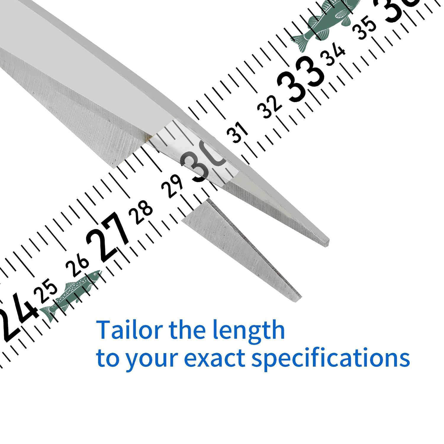 Ruler sticker with large, easy-to-read numbers