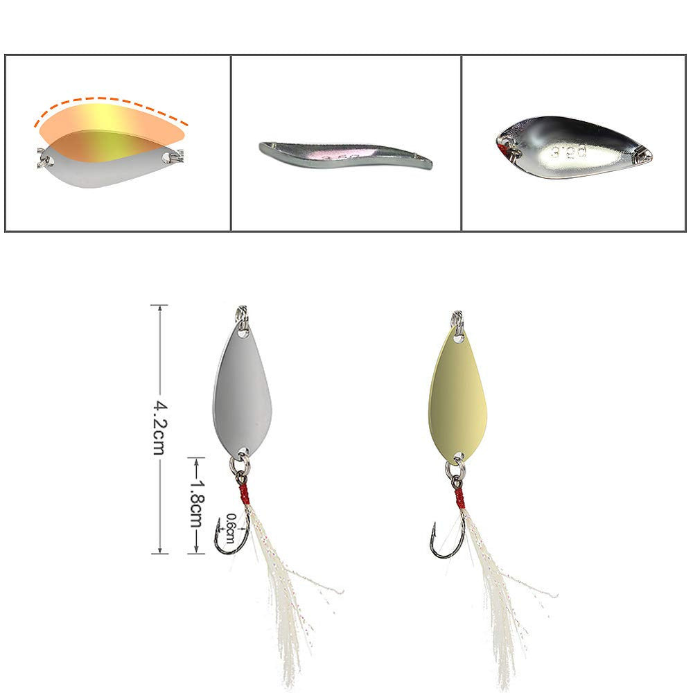 Type A spoon 1/12 oz – four pieces side view