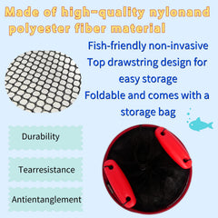 Nylon netting fish basket with two sizes