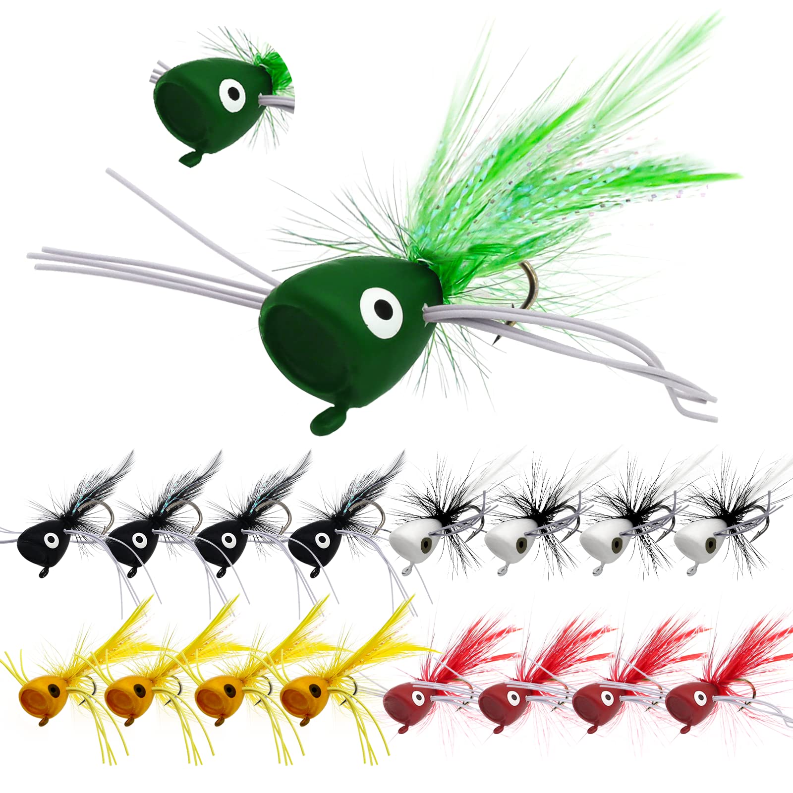 FishingPepo fly fishing poppers set - image 1