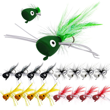 FishingPepo fly fishing poppers set - image 1
