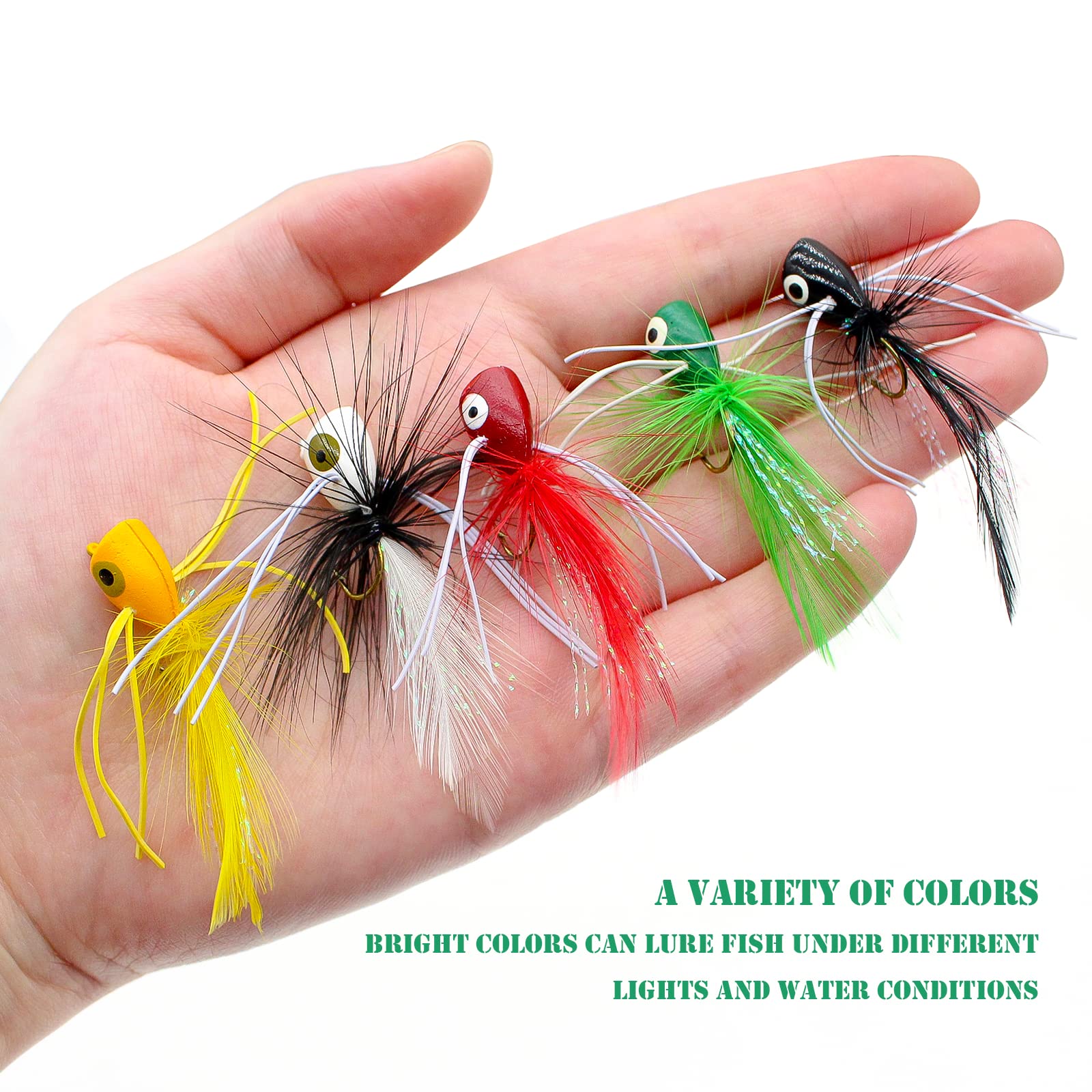 Poppers in white, black, red, yellow, orange colors
