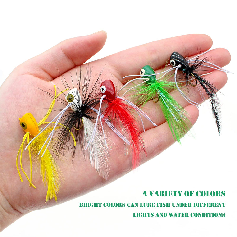 Poppers in white, black, red, yellow, orange colors