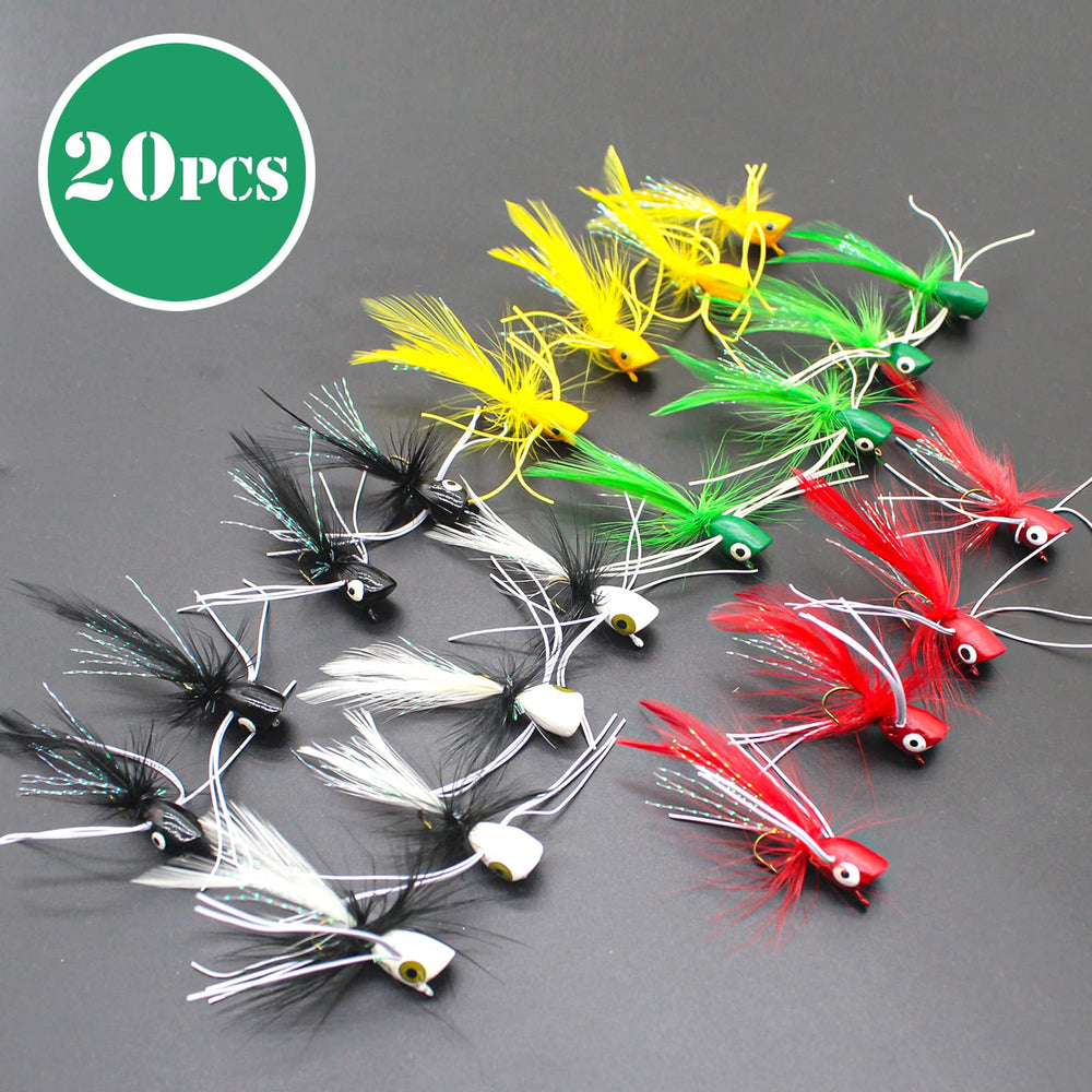 20-piece FishingPepo poppers pack with packaging