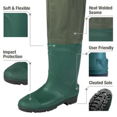 Fishingsir two-ply nylon/PVC fabric offers water and dirt resistance.