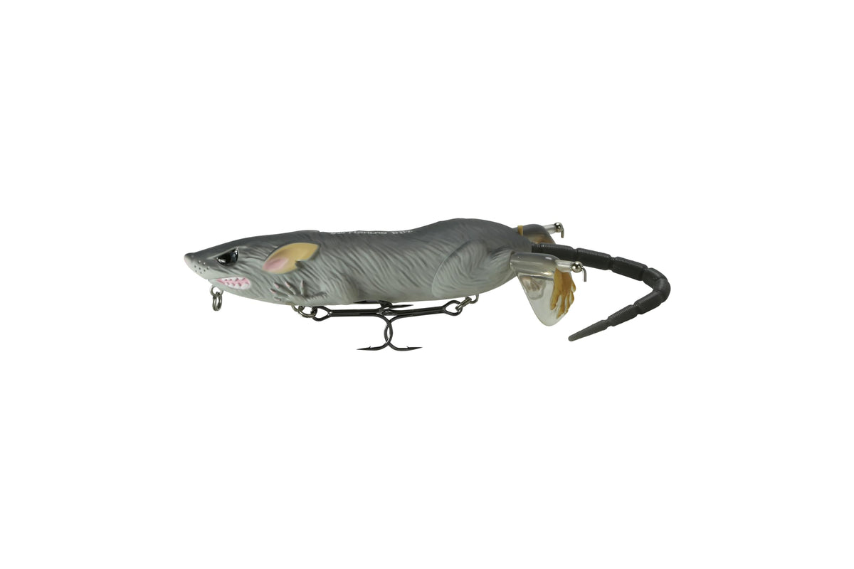 FishLab BBZ Bio Rat 7in Grey topwater lure ready for big bass action