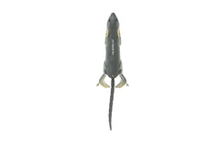 Bio Rat with replaceable tail and spinning feet creating large splash to attract bass