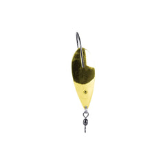 FishLab Bio-Shad Flutter Spoon gold lure for bass chasing shad